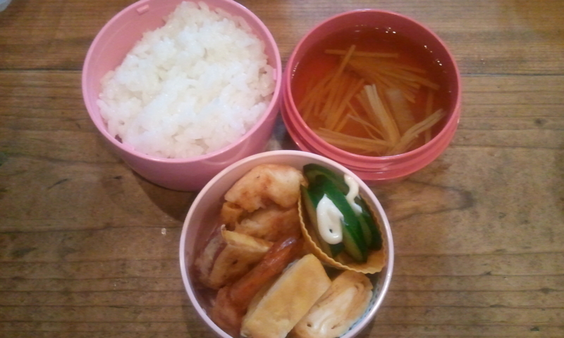 2011年12月1日は天ぷらがメインのお弁当です