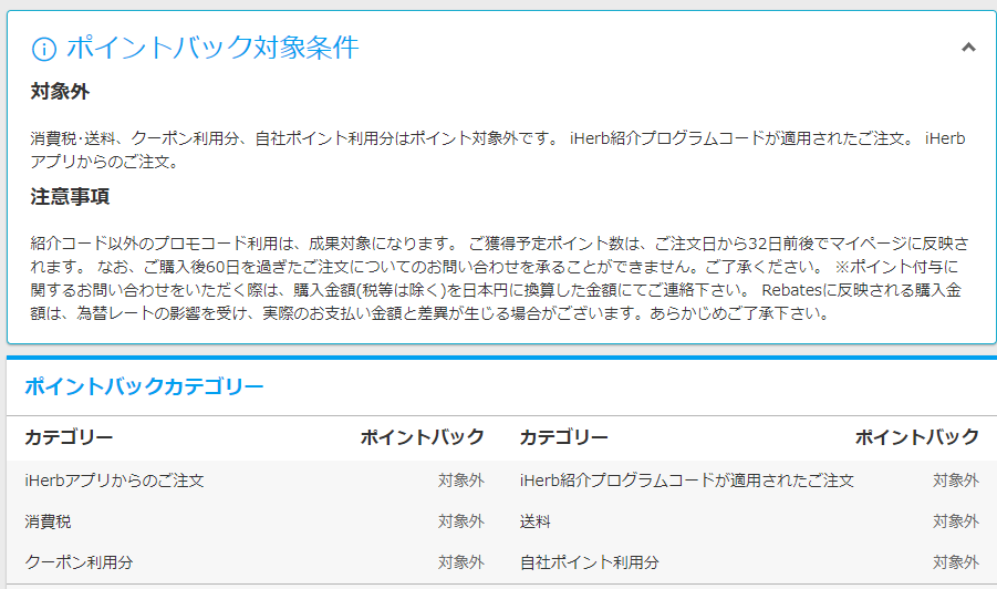 楽天リーベイツ ポイントバック対象条件