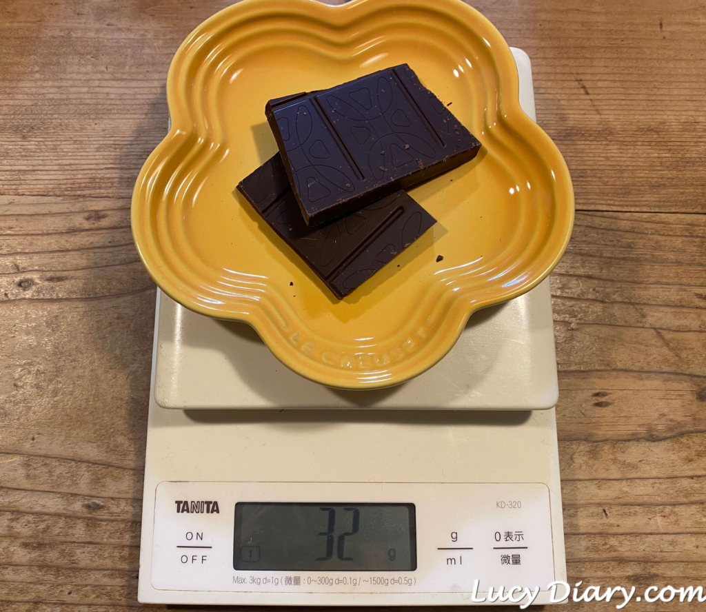 1日に食べてOKなチョコレートは約33ｇ