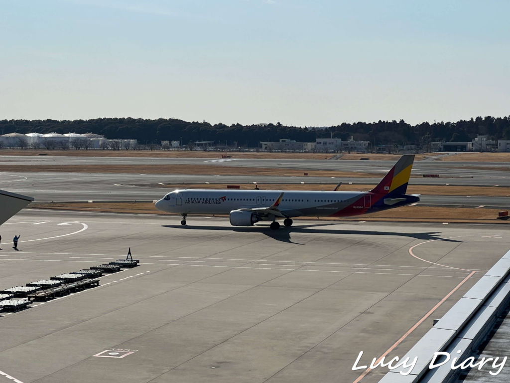 アシアナ航空に搭乗です