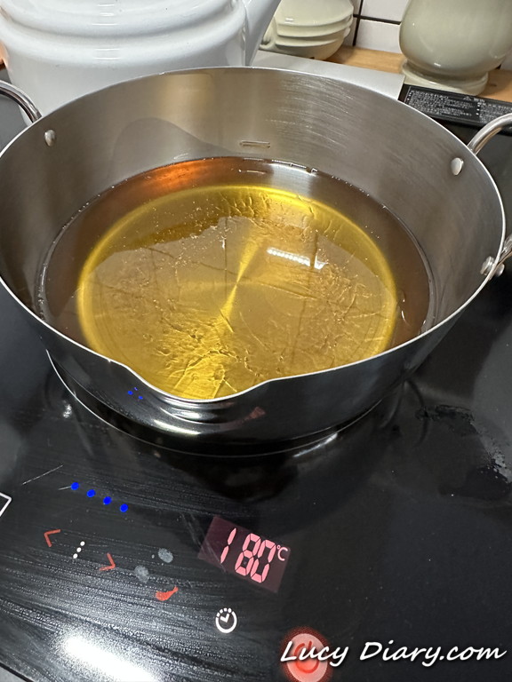 三菱ユーロスタイルIHに付属してくる専用の天ぷら鍋が使いやすい