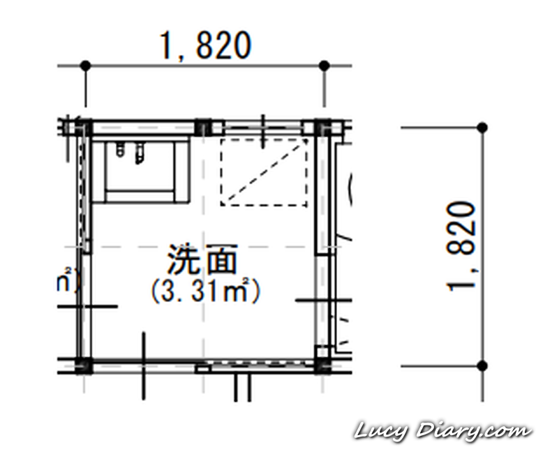 洗面脱衣所の間取り