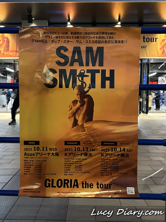 SAM SMITH GLORIA the tourポスター