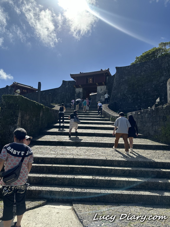 真夏の日差しに登坂